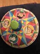 CHEIN PEANUTS SNOOPY CHARLIE BROWN LUCY LINUS TIN-LITHO SPINNING TOP VNTG 1969