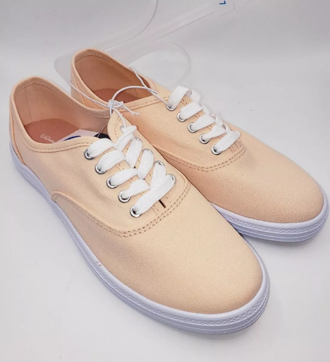 Orange top canvas sneakers