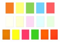 7X16 Blatt Buntpapier Din A4 Lively+Pastell+Neon Sechzehn Farben Briefpapier