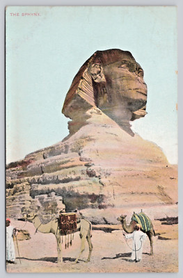 Postcard Egypt Great Sphinx of Giza Camels c1910 | eBay