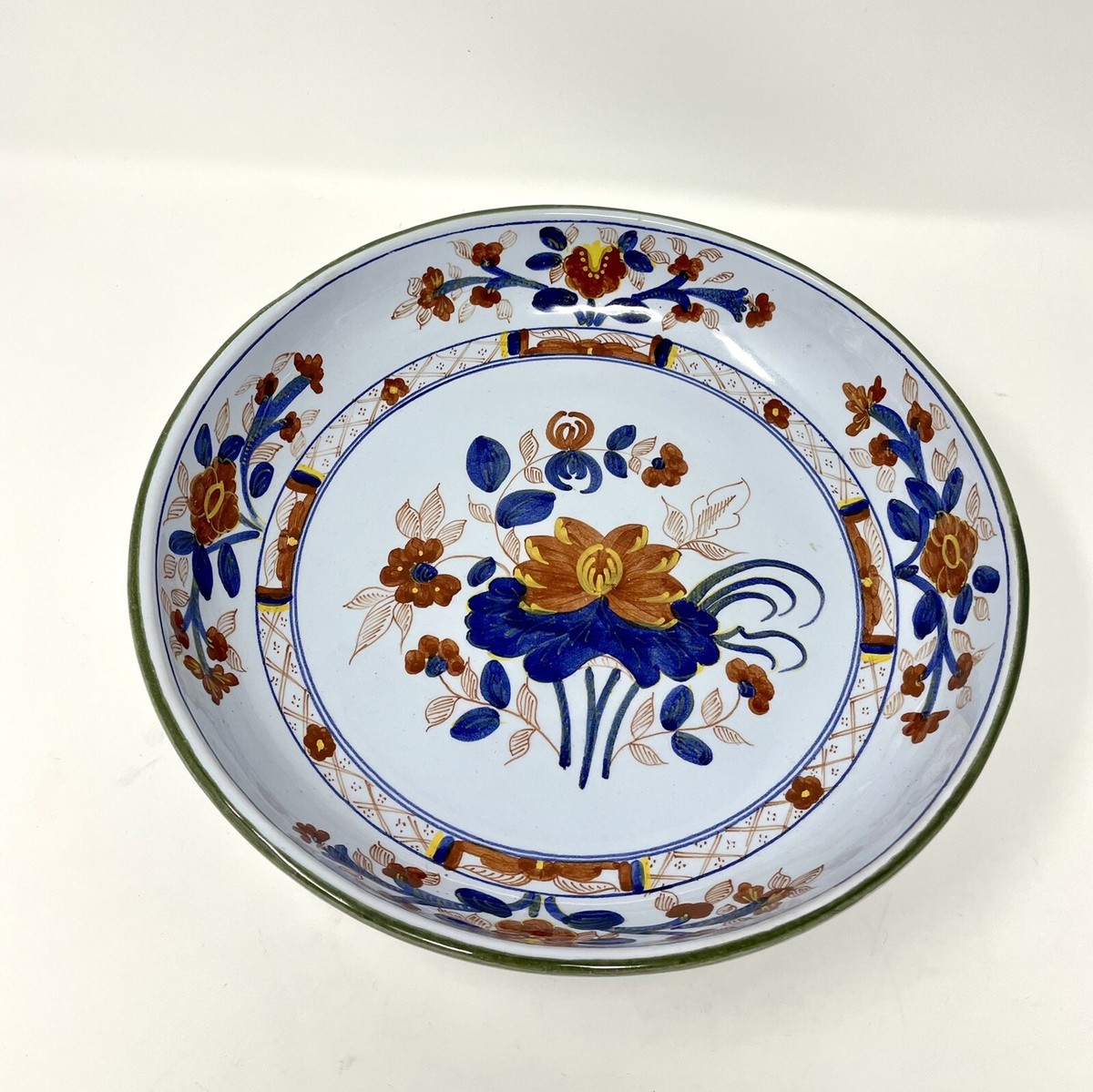 Vintage Tiffany & Co. Italian Hand Painted Bowl Faience Floral