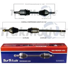 SurTrack Pair Set of 2 Front CV Axle Shafts For Nissan Altima 3.5 V6 2007-2013