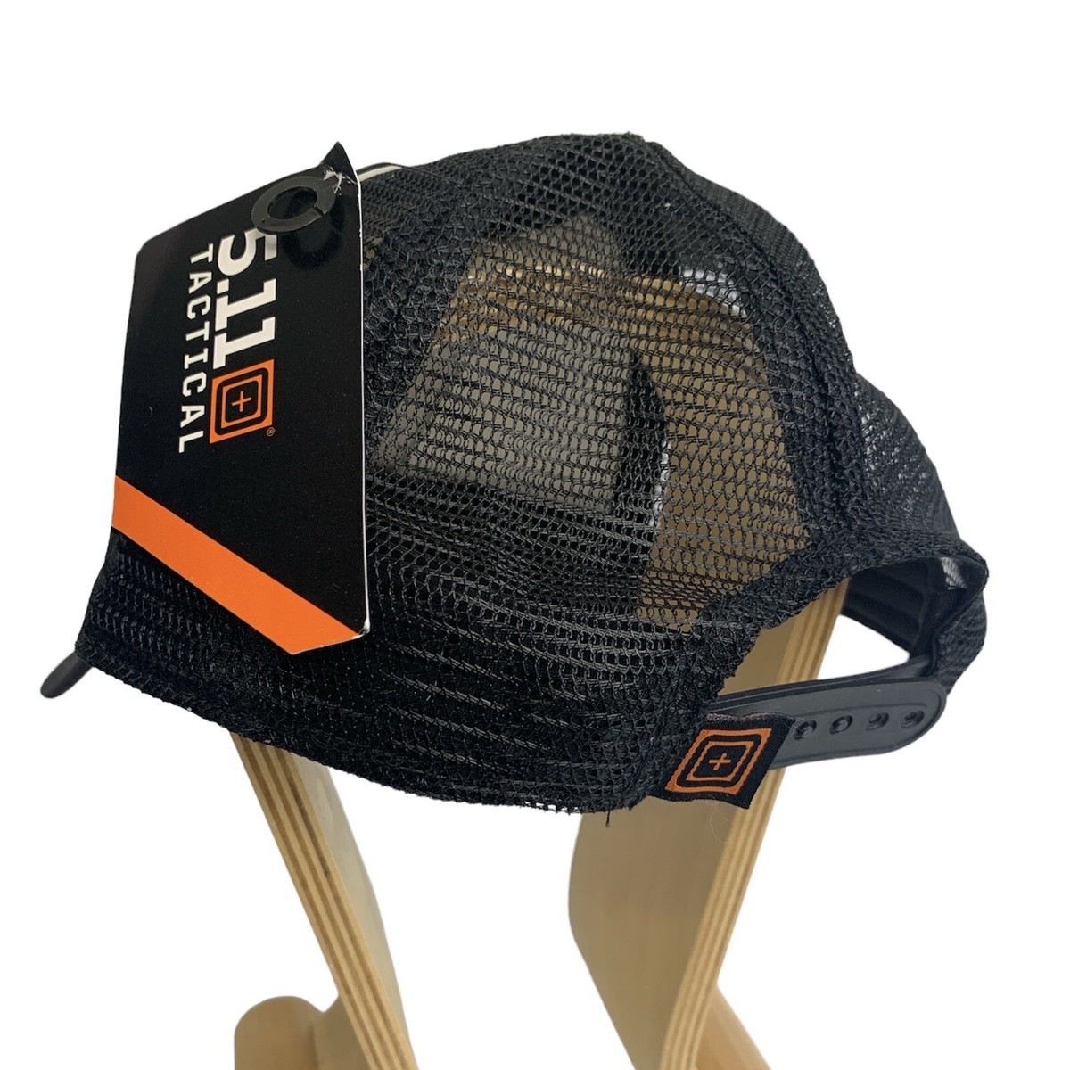 Five Eleven 5.11 Tactical Fatigue Black Skull Meshback Cap 89418 Snapback Hat View 4
