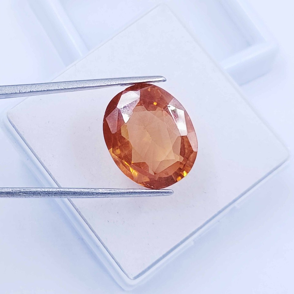 Mindblowing Oval Cut Orange Sapphire Natural 46.10 Ct From Sri Lanka