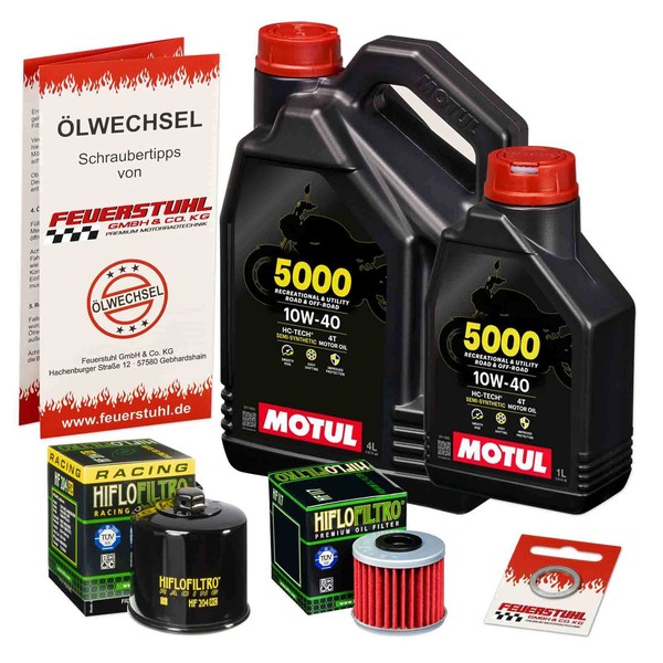 Honda Crf 1000 L Africa Twin Dct (SD06) 17-19, Motul 10W40 ÖL + Racing ÖLfilter-image