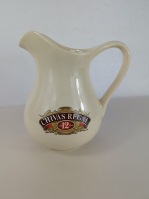 Chivas Regal Ceramic Pitcher  With Logo ''AGED 12 YEARS''    7'' Tall 