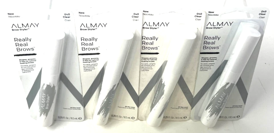 (4) Almay Really Real Brows Brow Styler 0.29 液量盎司每个密封 040 - 透明 — 第 2/3 张图片