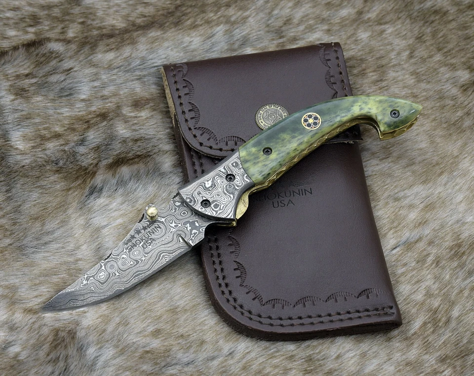 Navaja de bolsillo táctica cuchillo de supervivencia con funda camping combate cuchillos plegables Foto 2 de 4