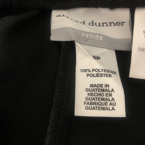 New Alfred Dunner Pull On Straight Leg Pants Women 6P Black Proportioned Medium - Picture 8 of 9