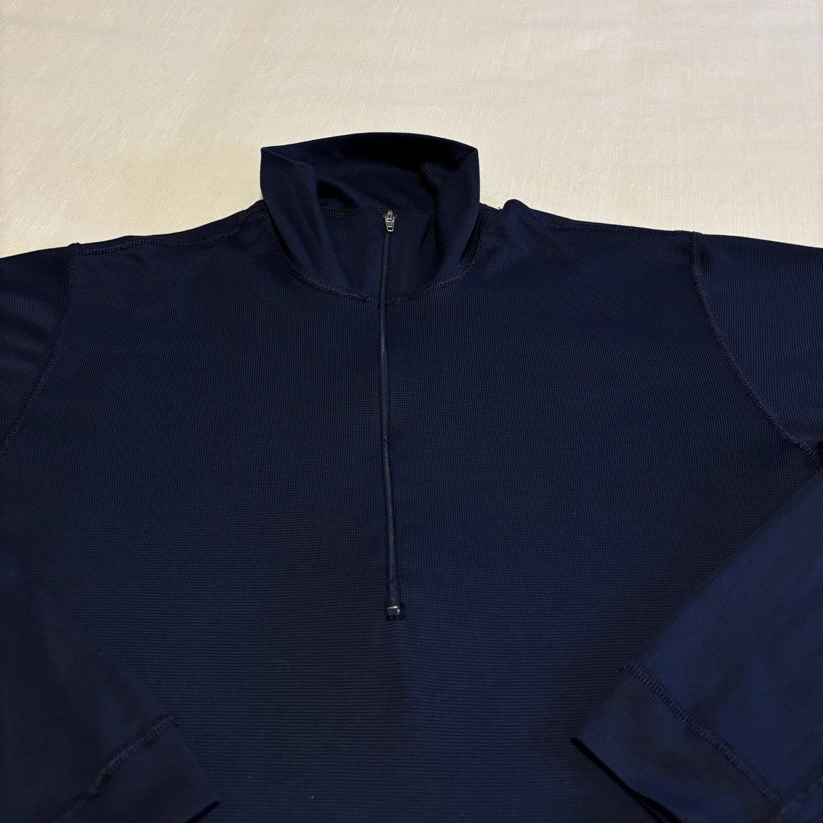Men's Patagonia Capilene Zip-Neck Pullover Navy Blue Size Small