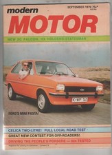 Modern Motor 1976 Sep Porsche 924 Holden HX Falcon XC Toyota Celica Honda Accord