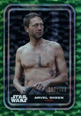 2023 TOPPS STAR WARS FLAGSHIP ARVEL SKEEN #57 GREEN FOIL BASE CARD 330/ ...