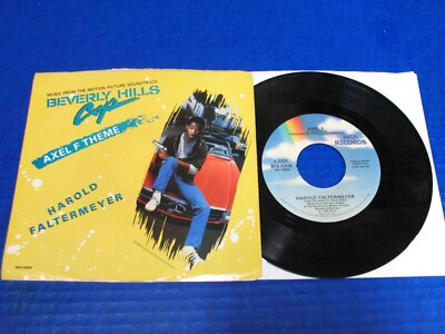 Harold Faltermeyer - Axel F / Shoot Out - 80s Pop 45 w/PS Beverly Hills Cop