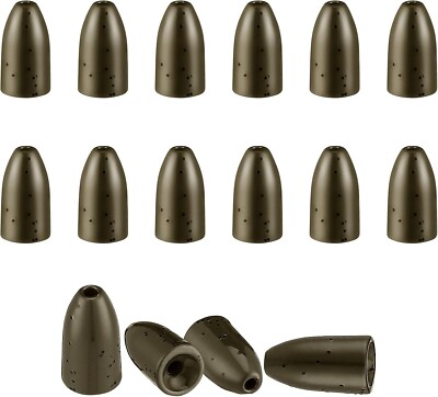 16 Pcs Tungsten Fishing Weights for Bass, Pitching and Flipping