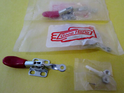 3 Good Hand GH-201A  Horizontal Toggle Clamps Flat Base 44 lb. Holding Capacity