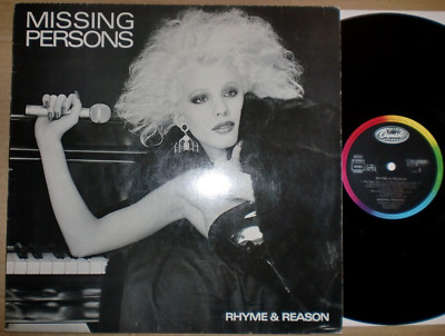 MISSING PERSONS - RHYME & REASON / LP / GER / 1984/ WITH OIS / NEW WAVE/SYNTHPOP