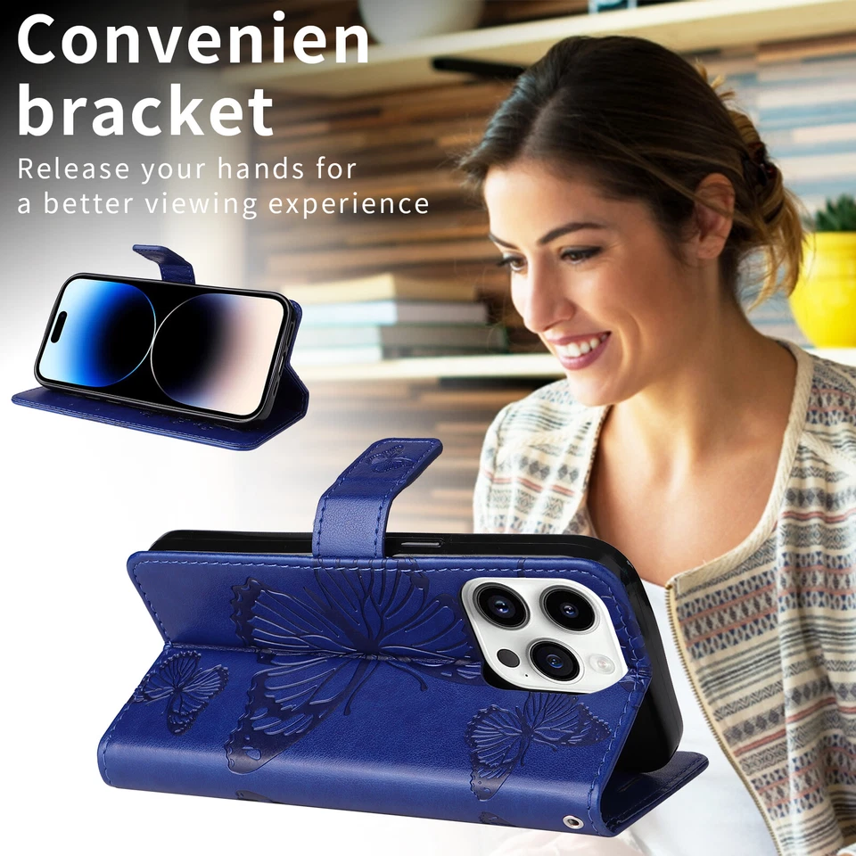 For Google Pixel 8/7/6 Pro 7A 6A Pattern Stand PU Leather Flip Wallet Phone Case - Image 3 of 4