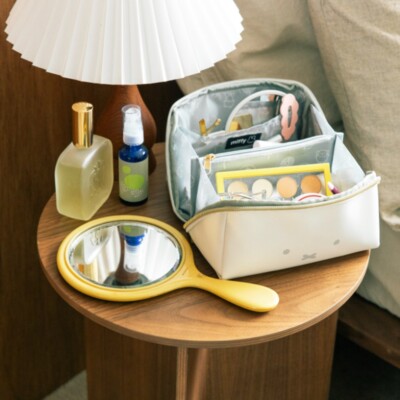 Miffy Wide-open Face Pouch Cosmetic Pouch Makeup White 2024 NEW