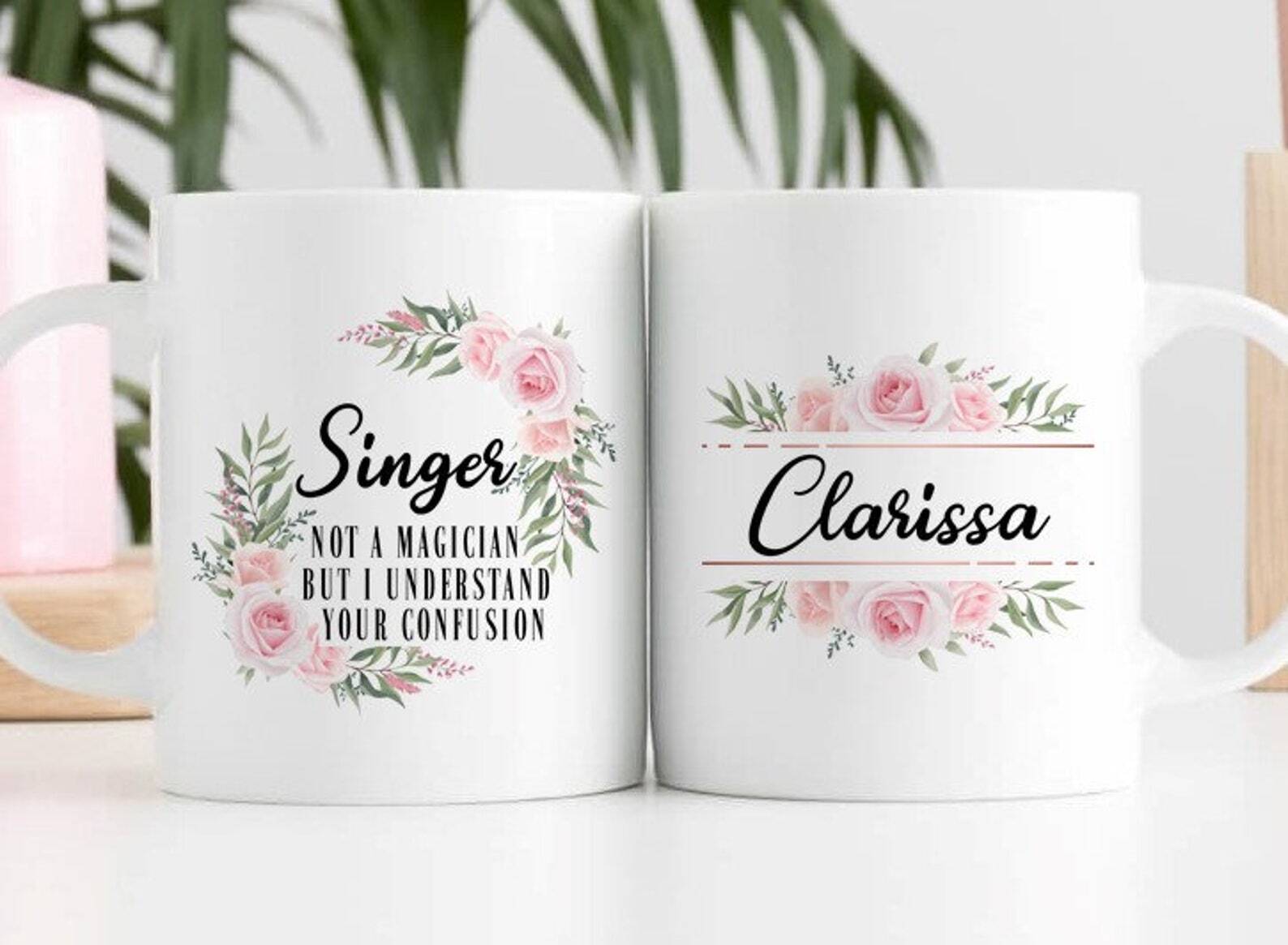 Singer Mug Personalized Singer Coffee Cup Singer Gift Singer Present Idea Singer
