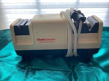 Chefs Choice 100 Diamond Hone Electric Knife Sharpener  3-Stage Tested/Works
