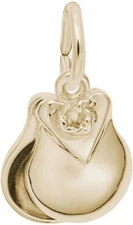 Castanet Charm by Rembrandt 10K or 14K Gold or Sterling Silver