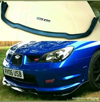 APP UK Fits Subaru Impreza Hawkeye 06-07 CS Type Front Splitter Lip STi Plastic Black