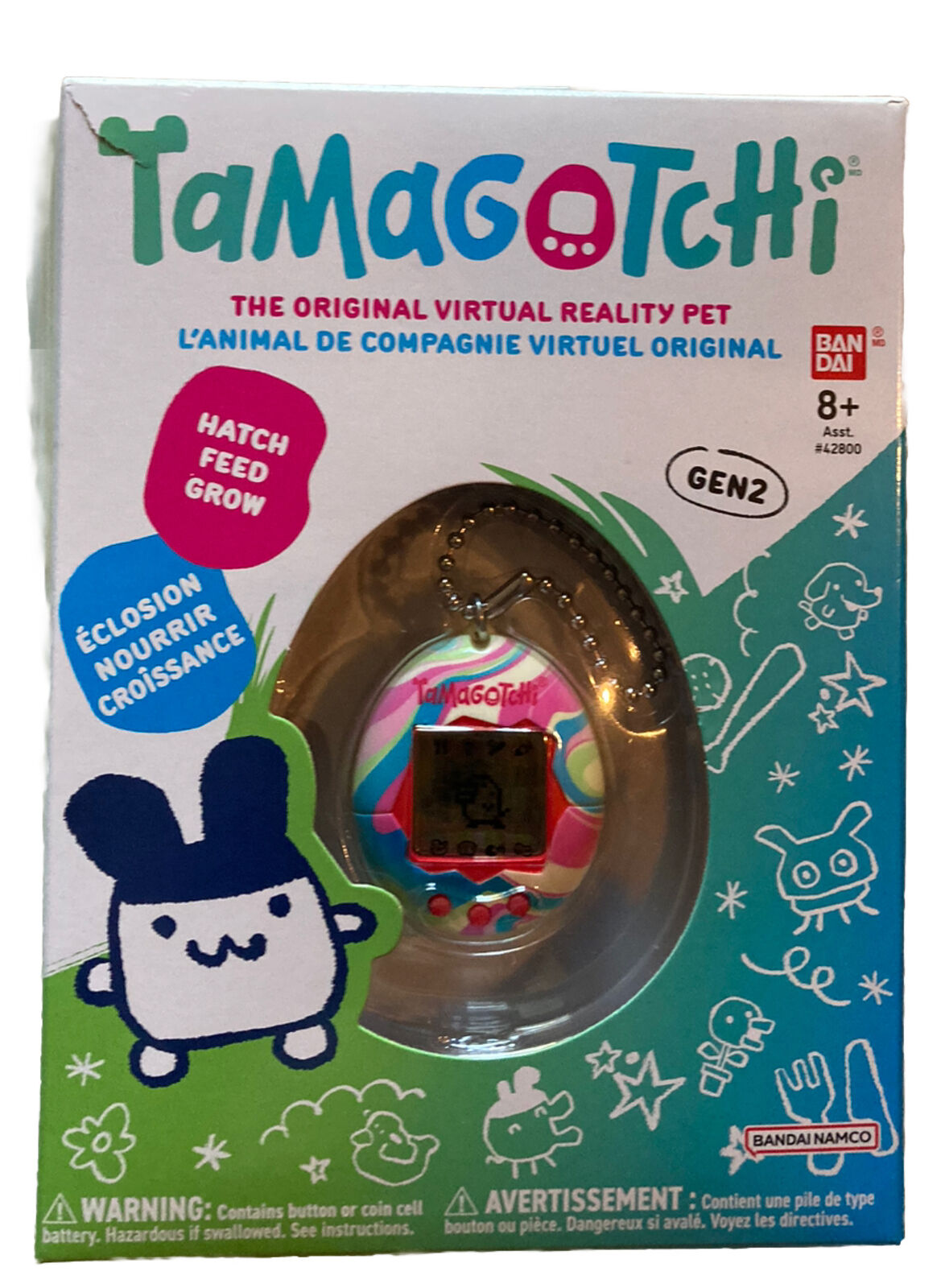 Bandai Tamagotchi Original virtual Reality Pet Pastel Marble NEW 8+
