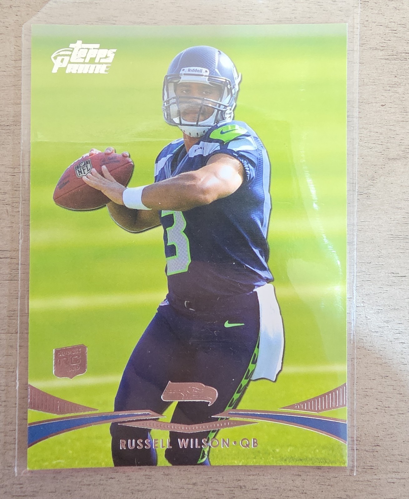 2012 Topps Prime Russell Wilson #78 Retail Rookie Card RC Seattle Seahawks