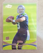 2012 Topps Prime Russell Wilson #78 Retail Rookie Card RC Seattle Seahawks. rookie card picture
