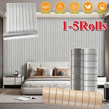 3M 3D Wood Grain Panel Effect Wallpaper Stick Self Adhesive Wood Slat Wall Panel