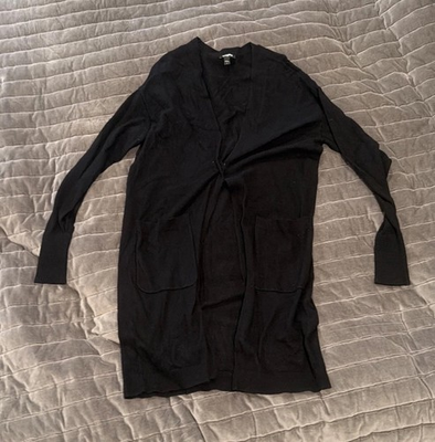 #ad #ad Express Cover Up Black Long Sleeve With Pockets $17.48