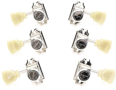 Gotoh SD90-SL MG-T Locking Tuners - 3+3 Nickel with Keystone Buttons