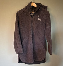 L.L.Bean Women s Gray Hooded Full Zip Pile Fl...