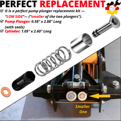 Pump Piston Plunger Kit for Harbor Freight-Costco-Arcan-Matco 3 & 3 1/4 Ton Jack