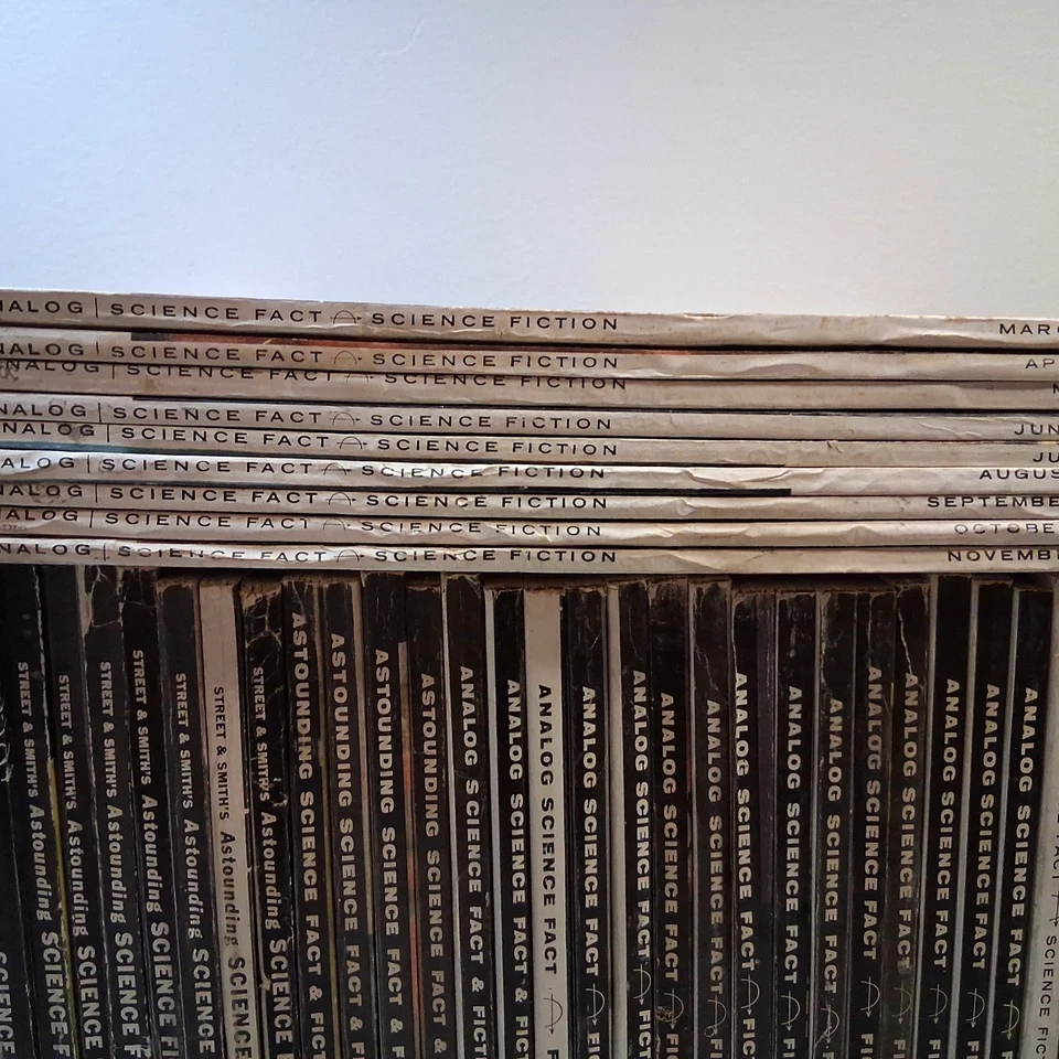 VTG Astounding SF Pulp Magazines Tranitional Run Supple Pages 1959-63 VG/+ READ! Foto 2 de 4