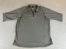 Nike Shirt Mens Large Dri Fit Running 1/4 Zip Pullover Stretch Performance Gray