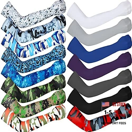 Syhood 15 Pairs Unisex Arm Sleeves UV Protection Arm Covers Anti-Slip Ice Silk
Opens in a new window