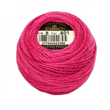 DMC Pearl / Perle Cotton Thread Balls Size 8 DARK CRANBERRY 601
