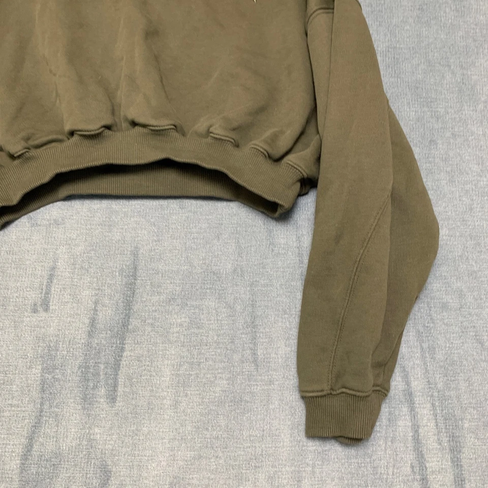 Sudadera Oner Active Mujer Grande Oliva Todo el Día Ligera Gran Tamaño Cuello en V Foto 2 de 4