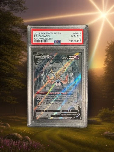 2023 Pokemon Crown Zenith Zacian V Full Art #GG48 PSA 10 GEM MINT