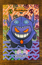 Non-TCG Gengar Sableye Poncho Rainbow Holo Box Hit Halloween Database Pokemon