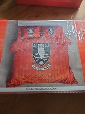 Sheffield Wednesday 24/25 Away Style Bedding No Pillowcases Double 200cm*200cm