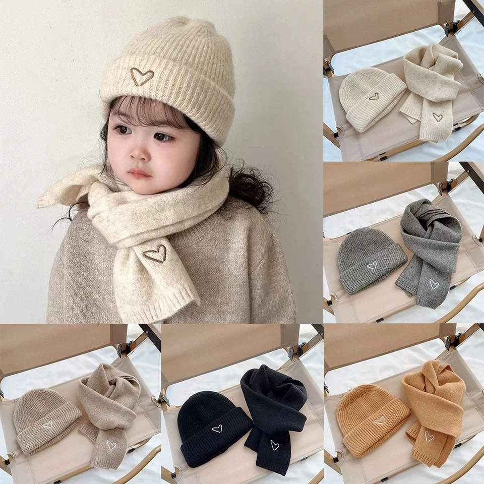 Invierno Suelto Slouchy Tejido Cálido Gorro Gorro y Bufanda Conjunto de 2 Piezas Gorra para Hombres Mujeres⇘ Foto 4 de 4