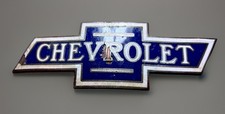 1920s 4 X 1.5 Chevrolet Radiator Emblem Bow Tie 4 Enamel Badge Chevy Original