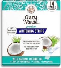 GuruNanda Teeth Whitening Strips 7-Day Non-Slip Dry Strip Treatment