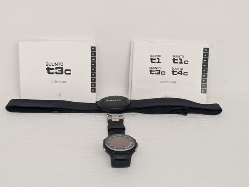 Suunto T3c Watch + Heart Rate Belt + Manual Excellent Condition