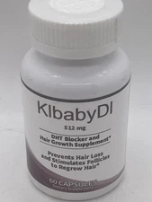 KIbabyDI DHT Blocker & Hair Growth Supplement 60 caps 512mg *SEALED* Exp 11/2026