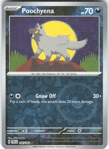 Poochyena 105/162 Temporal Forces Reverse Holo Common