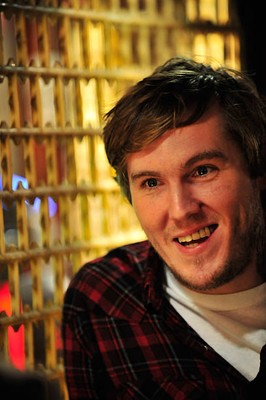 Brian Fallon of rock band The Gaslight Anthem at an interview Old Photo 7