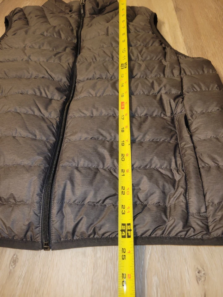 Hawke & Co Charcoal Duck Down Feathers Quilted Vest EXCELLENT Men M - Image 4 of 4